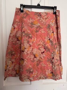 Rare AGO Peach Floral Skirt
